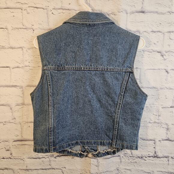 Watch L.A. Vest Womens Medium Denim USA Made - Picture 3 of 4